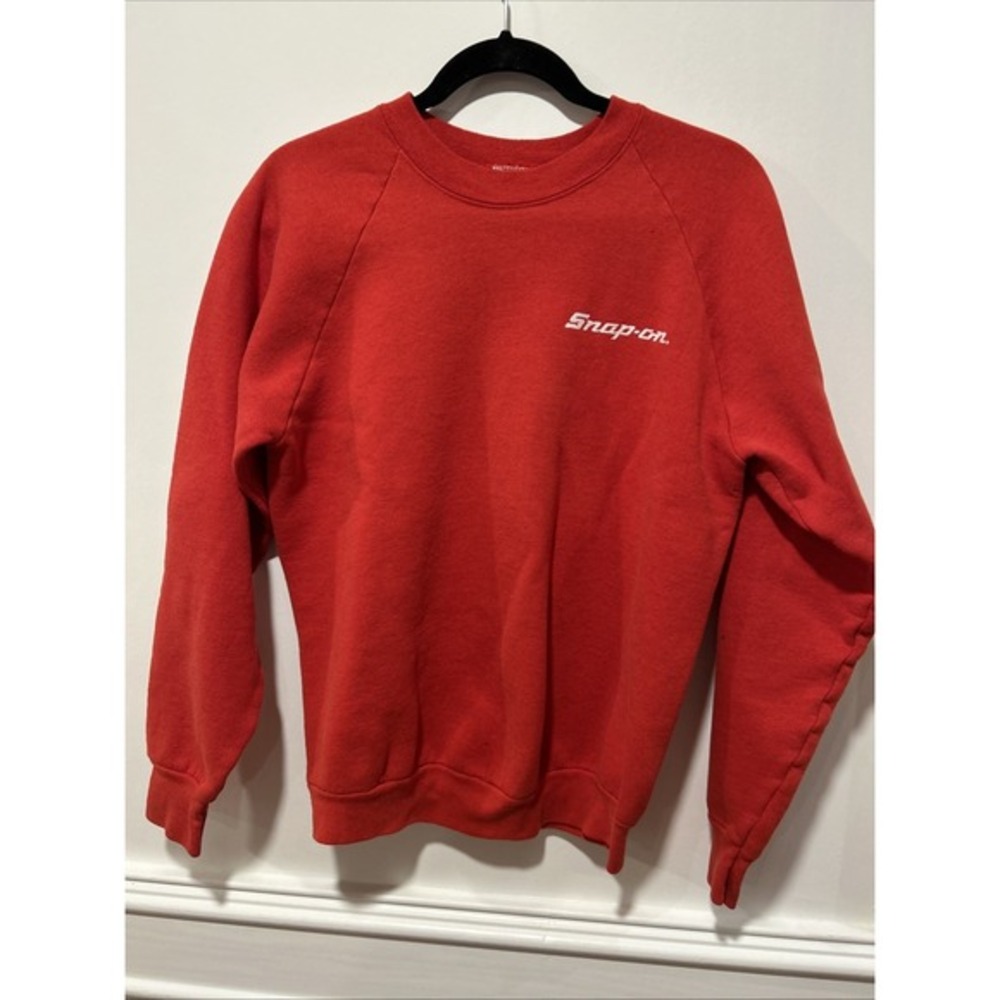 Snap On Vintage Fruit Of The‎ Loom Red Sweatshirt Sz L